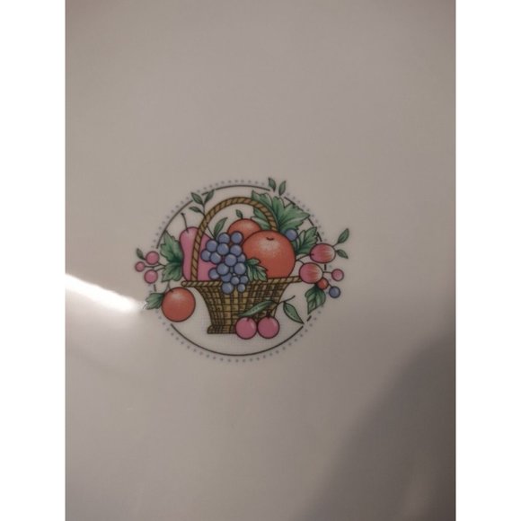 Christopher Stuart Y1008 Fruit Basket pattern Bone China Platter Cake Plate - Picture 9 of 14